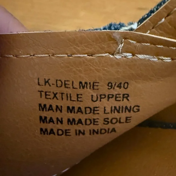 NWOT Lucky Brand Navy Denim 1 Platform Delmie High Heel Sandal Size 9 - Picture 7 of 7